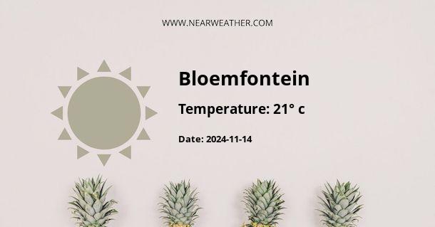 Weather in Bloemfontein