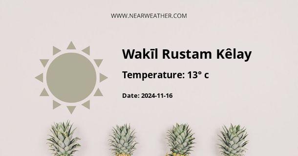 Weather in Wakīl Rustam Kêlay