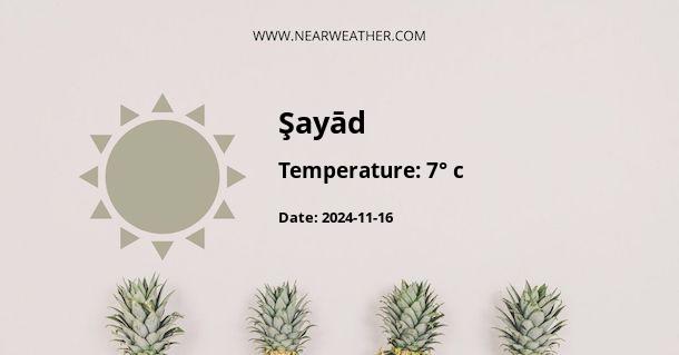 Weather in Şayād