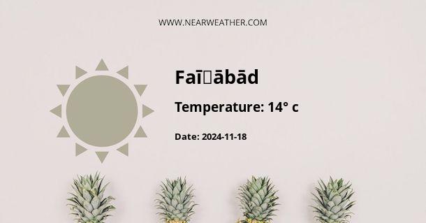 Weather in Faīẕābād