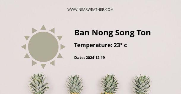 Weather in Ban Nong Song Ton