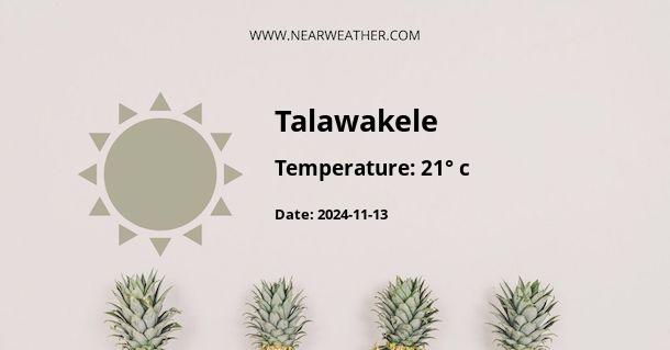 Weather in Talawakele