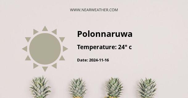 Weather in Polonnaruwa