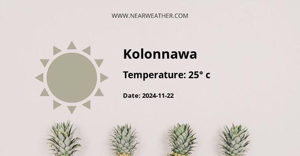 Weather in Kolonnawa