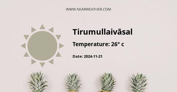 Weather in Tirumullaivāsal