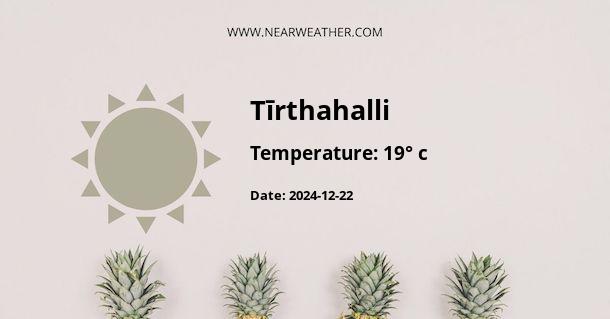 Weather in Tīrthahalli