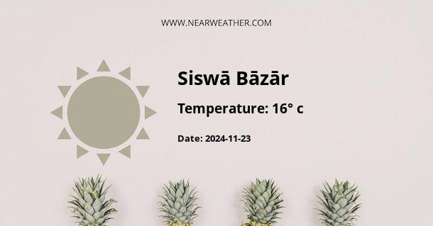 Weather in Siswā Bāzār