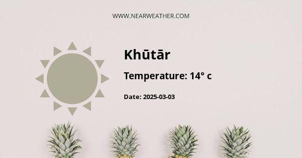 Weather in Khūtār