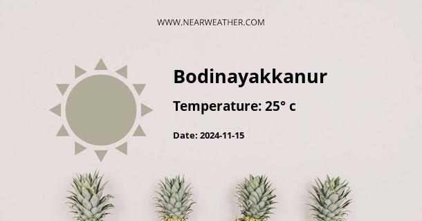 Weather in Bodinayakkanur