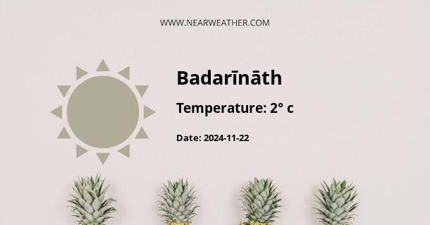 Weather in Badarīnāth