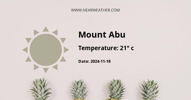 Weather in Mount Abu