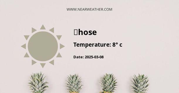 Weather in Ṭhose