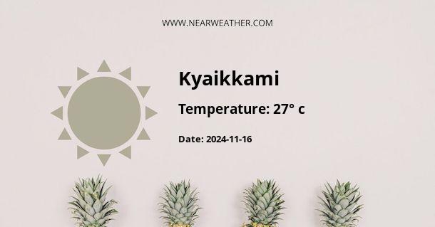 Weather in Kyaikkami