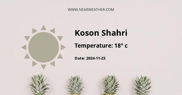 Weather in Koson Shahri