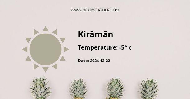 Weather in Kirāmān