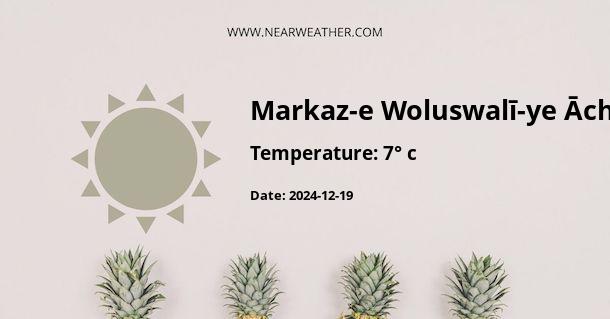 Weather in Markaz-e Woluswalī-ye Āchīn