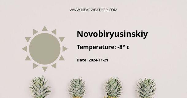 Weather in Novobiryusinskiy