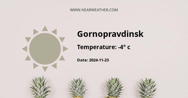 Weather in Gornopravdinsk