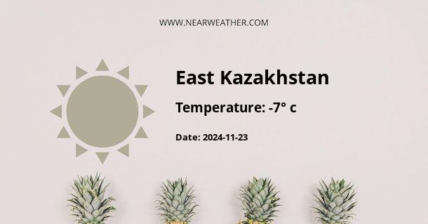 Weather in East Kazakhstan