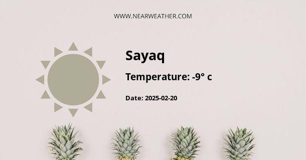 Weather in Sayaq