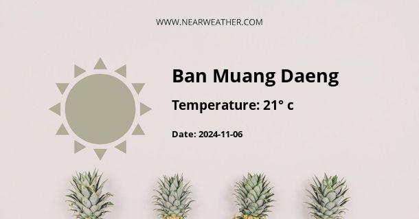 Weather in Ban Muang Daeng