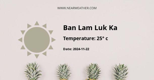 Weather in Ban Lam Luk Ka