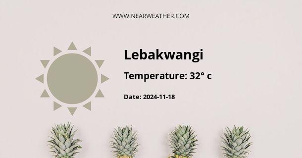 Weather in Lebakwangi