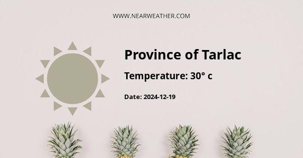 Weather in Province of Tarlac