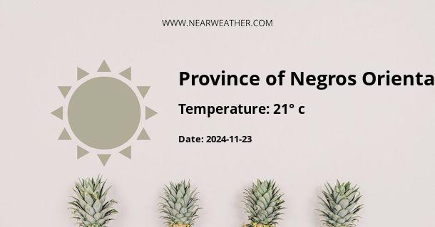 Weather in Province of Negros Oriental