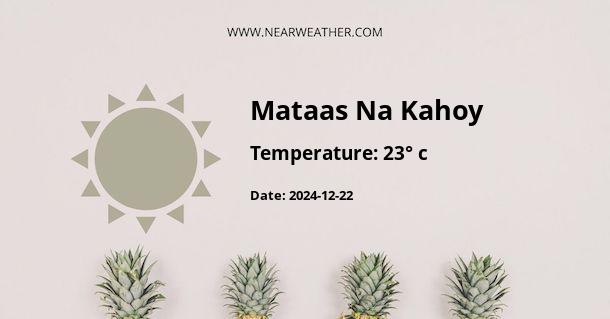 Weather in Mataas Na Kahoy