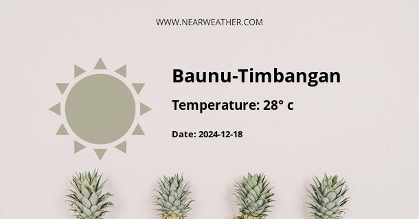 Weather in Baunu-Timbangan