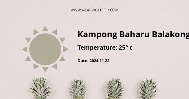 Weather in Kampong Baharu Balakong