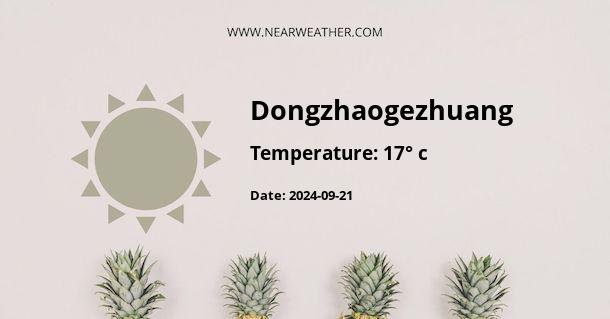 Weather in Dongzhaogezhuang