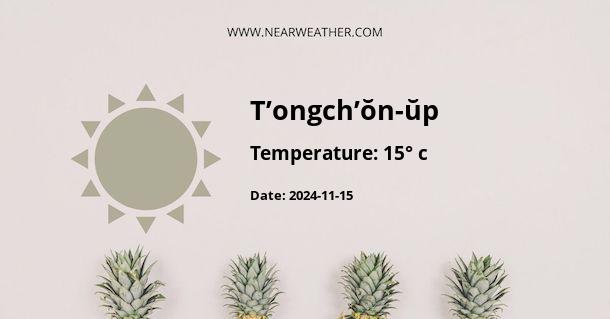 Weather in T’ongch’ŏn-ŭp