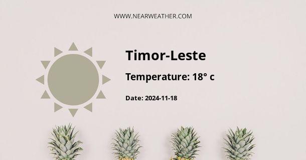 Weather in Timor-Leste