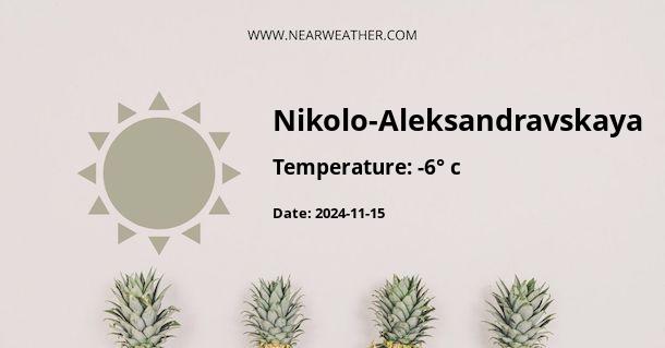 Weather in Nikolo-Aleksandravskaya