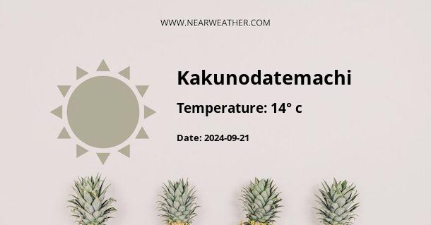 Weather in Kakunodatemachi