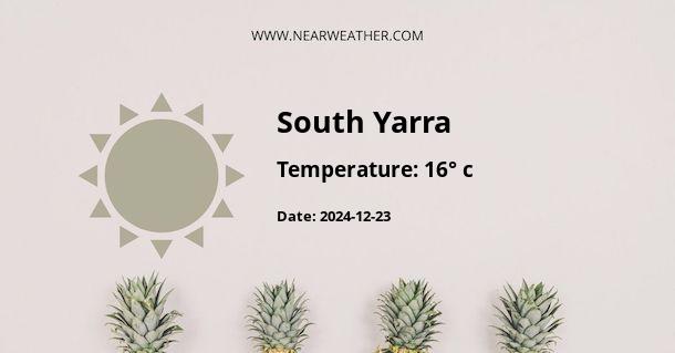 Weather in South Yarra