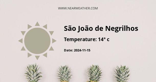 Weather in São João de Negrilhos