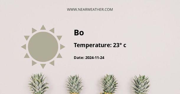 Weather in Bo