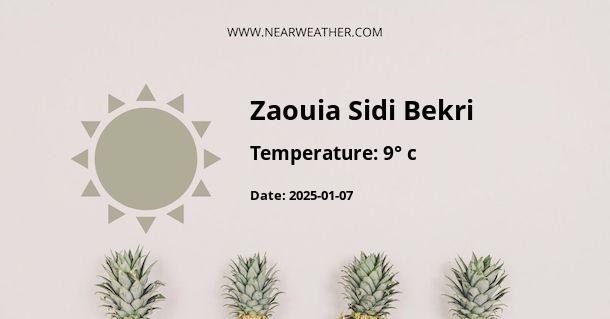 Weather in Zaouia Sidi Bekri