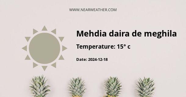 Weather in Mehdia daira de meghila