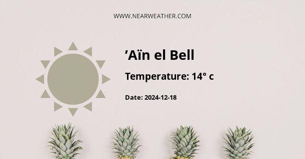 Weather in ’Aïn el Bell