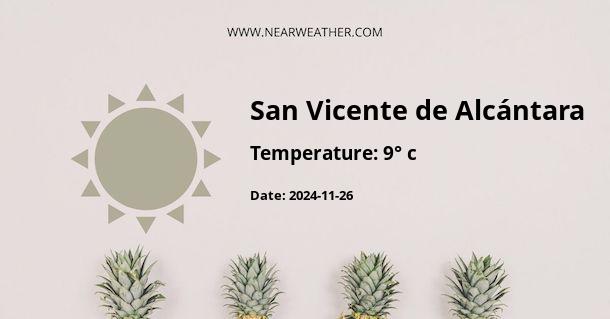 Weather in San Vicente de Alcántara