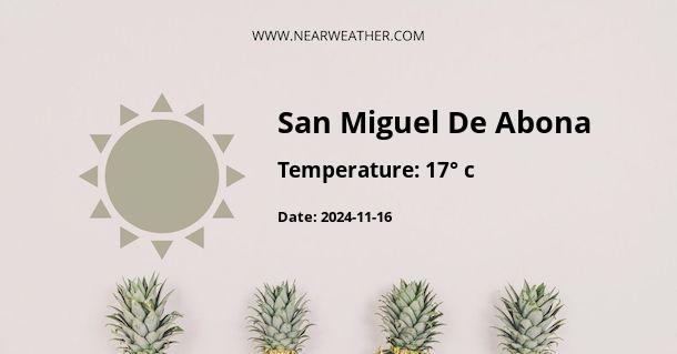 Weather in San Miguel De Abona