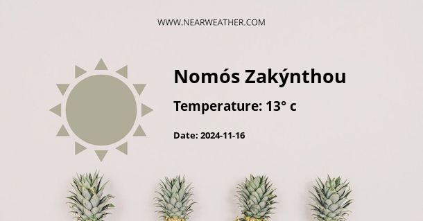 Weather in Nomós Zakýnthou