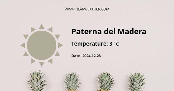 Weather in Paterna del Madera