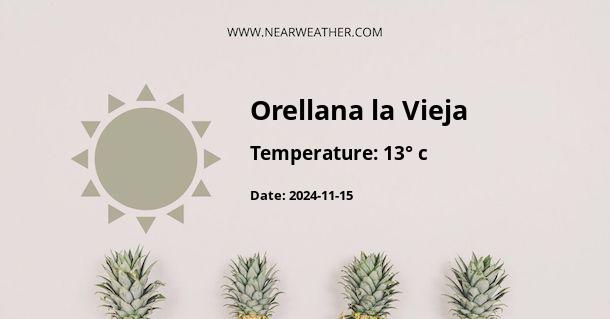 Weather in Orellana la Vieja