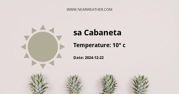 Weather in sa Cabaneta