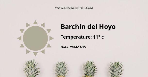 Weather in Barchín del Hoyo